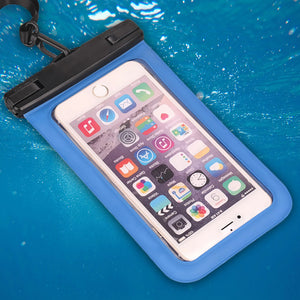 Waterproof Bag Phone Pouch Cover Mobile Case for Beach Outdoor Swimming (random color) pack of 3