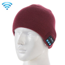 Load image into Gallery viewer, AMZER Bluetooth Beanie Wireless Headphone Knitted Warm Winter Cap Hat with Mic (Random Color)