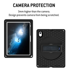 Load image into Gallery viewer, AMZER Multilayer Case with 360 Rotation Stand EVA Hard PC Tablet Case with Strap for iPad 10th Gen 10.9 2022