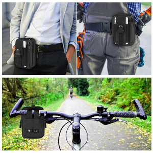 AMZER Hiking Off Road Biking Rock Climbing Waist Belt Bag Pouch Extreme Outdoor Sports Bag With Built-In Phone Pouch