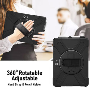 AMZER TUFFEN Case with 360 Degree Rotating Holder with Shoulder Strap for Microsoft Surface Go 4 / 3 / 2 / 1 (10.5 inch)