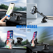 Load image into Gallery viewer, Long Telescopic Arm Universal Sticky Suction Mount - Black