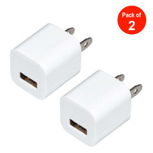 Load image into Gallery viewer, USB Wall Charger Power Adapter - pack of 2