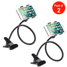 Load image into Gallery viewer, Lazy Bracket Flexible Long Arms Clip Smartphone Holder Mount - pack of 2