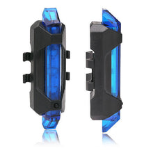 Load image into Gallery viewer, Waterproof 5 LED Lamp Bike Bicycle Rear Tail Light Back Lamp / Rear Safety Flashlight - Clear - fommystore