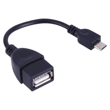 Load image into Gallery viewer, AMZER® Micro USB Male to USB 2.0 Female OTG Converter Adapter Cable- Black - fommystore