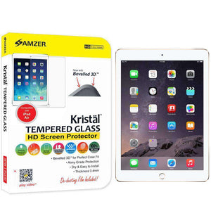AMZER Kristal Tempered Glass HD Screen Protector for The new 9.7 iPad (2017/ 2018) - Clear