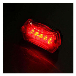 5 LED 7 Mode Bike Bicycle Rear Tail Safety Flash Light Lamp - fommystore