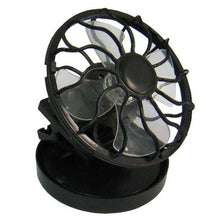 Load image into Gallery viewer, Mini Clip-on Solar Power Cell Travel Cooling Cool Fan - Black - fommystore