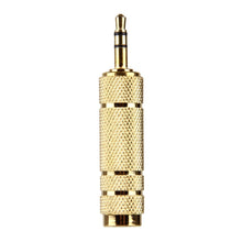 Load image into Gallery viewer, AMZER Gold Plated 3.5mm Plug to 6.35mm Stereo Jack Socket Adapter