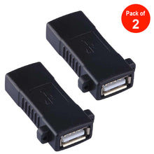 Load image into Gallery viewer, AMZER® USB 2.0 Female to Female Connector Extender Converter Adapter - pack of 2