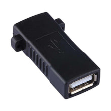 Load image into Gallery viewer, AMZER® USB 2.0 Female to Female Connector Extender Converter Adapter - Black - fommystore