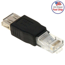 Load image into Gallery viewer, AMZER® RJ45 Male to USB AF Adapter - Black - fommystore