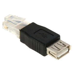 AMZER® RJ45 Male to USB AF Adapter - Black - fommystore