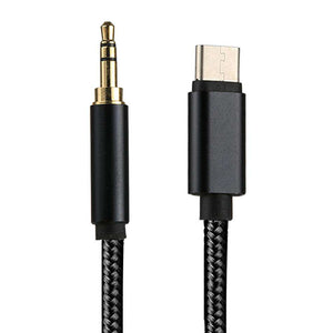 AMZER® Type-C Male to 3.5mm Male Audio Cable - Black - fommystore