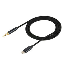 Load image into Gallery viewer, AMZER® Type-C Male to 3.5mm Male Audio Cable - Black - fommystore