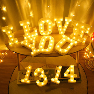 AMZER Alphabet A to Z Marquee Letter Shape Decorative LED Light for Wedding Birthday Party Christmas - fommy.com