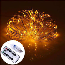 Load image into Gallery viewer, AMZER Fairy String Light 100 LED 10m Waterproof USB Operated Remote Controlled Festival Lamp Decoration Light Strip - fommy.com