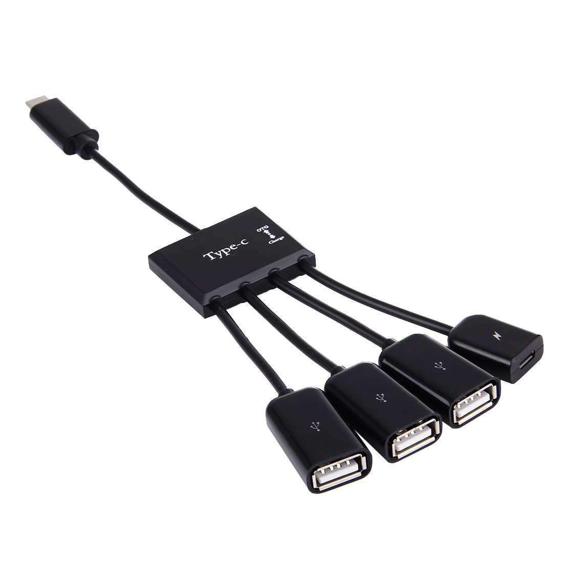 AMZER 4 in 1 USB HUB Type-C USB OTG & Micro USB Power Supply