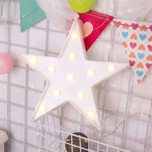 AMZER Creative Shape Warm White LED Decoration Party Star Lamp Light - fommystore