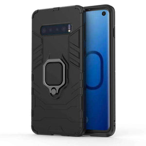 AMZER Hybrid PC+TPU Protective Case With Magnetic Ring Holder for Samsung Galaxy S10