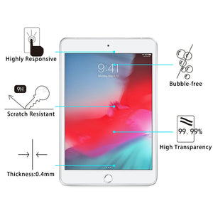 AMZER 9H 2.5D Tempered Glass Screen Protector for Apple iPad Mini 4/ iPad Mini 5th Gen - pack of 3