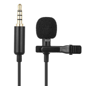 AMZER 1.5m Lavalier Wired Recording Microphone Mobile Phone Karaoke Mic - Black
