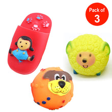 Load image into Gallery viewer, Assorted Squeaky Dog Chew Toys - pack of 3 (Random Style)