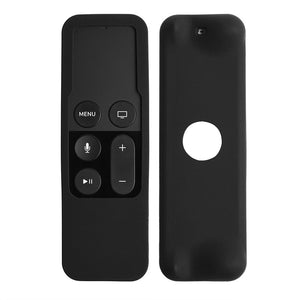 AMZER Shockproof Silicone Protective Case for Apple TV 4th Gen Siri Remote Controller - Black