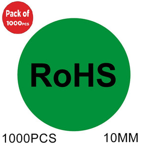 AMZER Round Shape RoHS Label Self-adhesive Sticker - pack of 1000