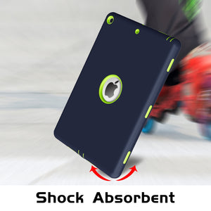 Rugged Shockproof Armor Dual Layer Hybrid Case for Apple iPad 10.2/iPad 8th Generation 10.2 inch - fommy.com