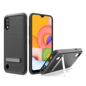 AMZER Hybrid Protector Case With Magnetic Stand for Samsung Galaxy A01 - Black
