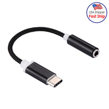 Load image into Gallery viewer, USB-C/Type-C Male to 3.5mm Female Weave Texture Audio Adapter