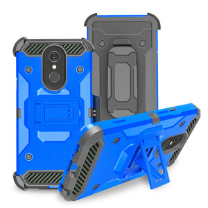 Hybrid Armor Case With Holster for LG Q7 PLUS