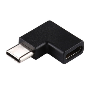 AMZER® Right and Left Angled 90 Degree USB Type C Female to Male Extension Adapter - fommy.com