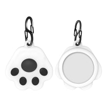 Load image into Gallery viewer, AMZER Cat Paw Design Silicone Protective Holder Case with Carabiner For Apple AirTag