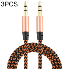 Load image into Gallery viewer, AMZER Audio AUX Cable Feet 3.5mm AUX Jack Tangled Free Braided Sleeve Jacket Stereo Auxiliary Aux Audio Stereo Cable - Length: 1m (pack of 3)