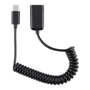 AMZER USB-C/Type-C Male to USB Female Laptop Spring Charging Cable