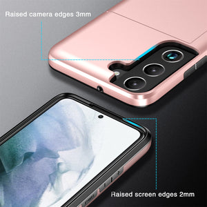 AMZER Ultra Hybrid Slim Protective Credit Card Case for Samsung Galaxy S22 5G