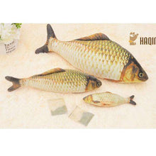 Load image into Gallery viewer, Cat Toy Simulation Fish Toy Funny Fish Stuff Scratching Post Board Toy, Small Size: 21.5 x 8.0 x 5.0cm