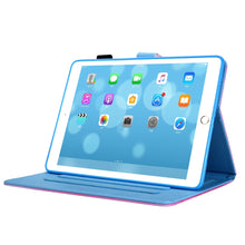 Load image into Gallery viewer, Blue Leather Case with Card Slots for 10.2 Inch iPad 7th, 8th, 9th Gen