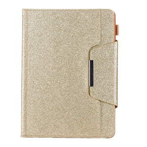Gold Glitter Leather Cases for 10.2 Inch iPad 7th, 8th, 9th Gen