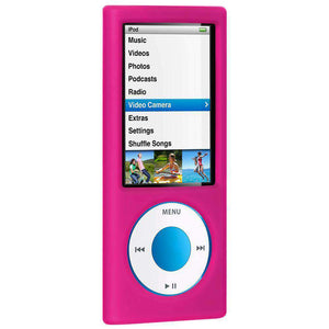 AMZER Silicone Skin Jelly Case for iPod Nano 5th Gen - Hot Pink - fommystore