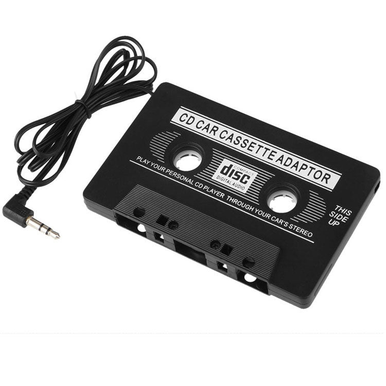 Car Cassette Tape Deck Adapter Compatible 3.5mm Jack Audio MP3/CD Play