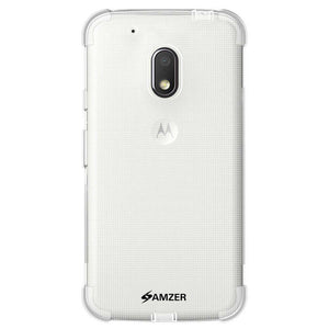 AMZER Pudding TPU Soft Skin X Protection Case for Motorola Moto G4 Play - Clear