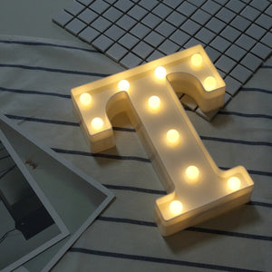 AMZER Alphabet A to Z Marquee Letter Shape Decorative LED Light for Wedding Birthday Party Christmas - fommystore