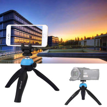 Load image into Gallery viewer, Pocket Mini Tripod Mount with 360 Degree Ball Head &amp; Phone Clamp for Smartphones(Blue) - fommystore