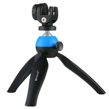 Load image into Gallery viewer, Pocket Mini Tripod Mount with 360 Degree Ball Head &amp; Phone Clamp for Smartphones(Blue) - fommystore