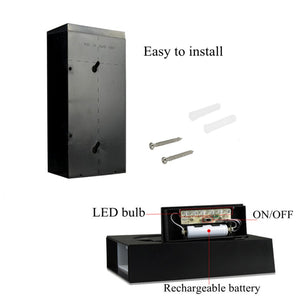AMZER 0.36W Solar Powered Wall Mount 6 LED Doorplate Lamp House Number Porch Lights with Solar Panel - fommy.com