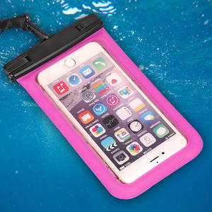 Waterproof Bag Phone Pouch Cover Mobile Case for Beach Outdoor Swimming (random color) pack of 3